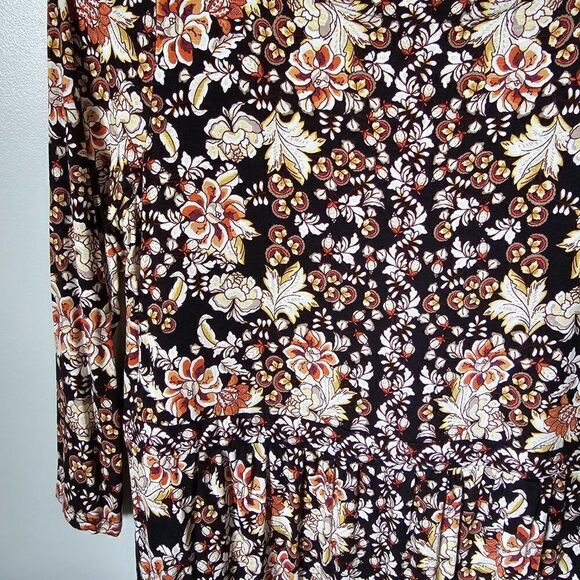 EUC J. JILL FLORAL 3/4 SLEEVES SOFT BABY DOLL DRESS SIZE SMALL WOMENS - Picture 8 of 16